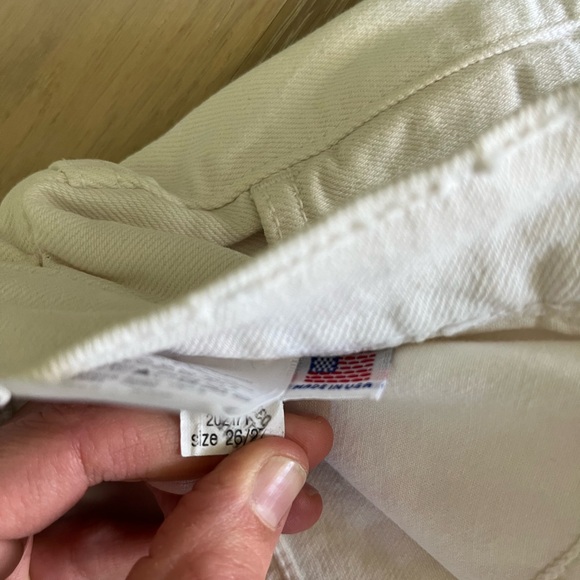 American Apparel white denim shorts - Picture 4 of 5